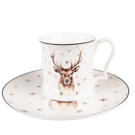 Breakfast Plate Porcelain Reindeer