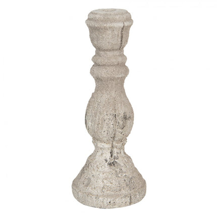 Porta-velas 30 cm Cinza