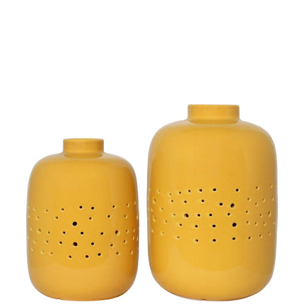 Vaso Decorativo Bolero Amarelo Grande