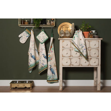 Table Runner Cotton Tropical Pattern