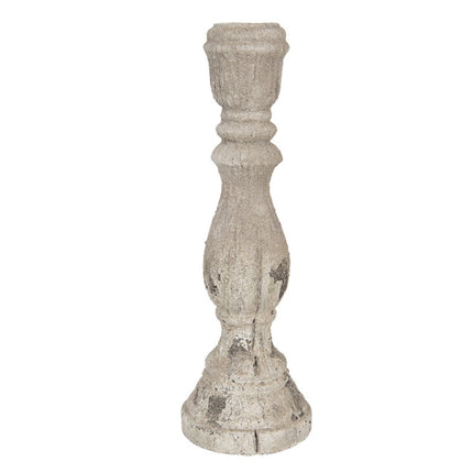 Porta-velas 40 cm Cinza
