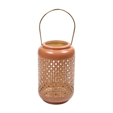 Candle holder metal sand (copper coloured)