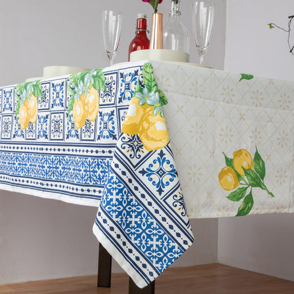 Toalha de mesa com desenho de limão