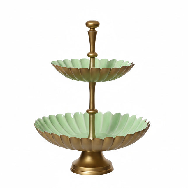 3-layer presentation tray yellow