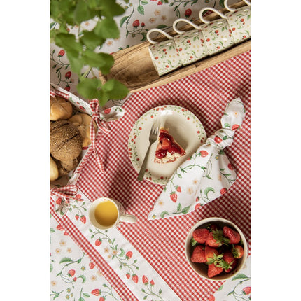 Table Runner Cotton Strawberries